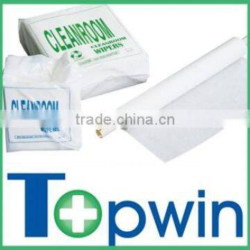 Cellulose/polyester laminated nonwoven rolls with aperture