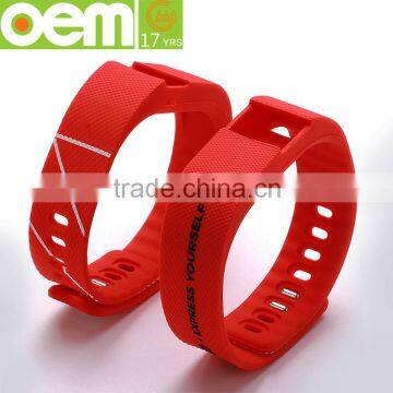 oem design active silicone rfid wristband