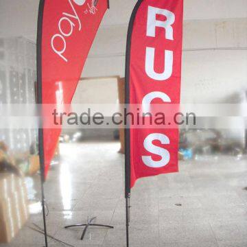 Cheap price shop front use outdoor custom teardrop banner