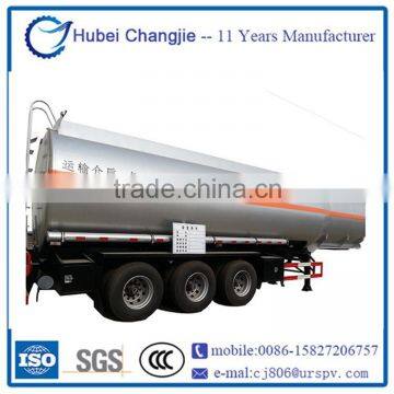 Tri axle 35.8cbm chemical liquid tanker semi trailer, 30 ton ammonium chemical liquid tank semi trailer