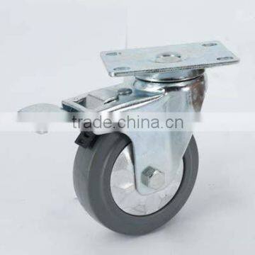 4'' Elastic rubber caster