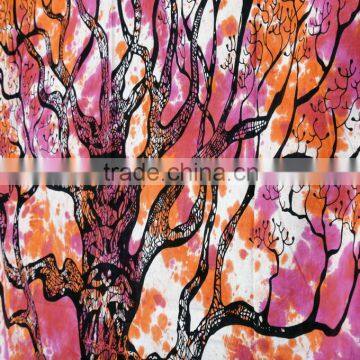Tree of Life Tapestry Wall Hanging Twin Cotton Bedspread Green Bohemian Indian Tapestries Wholesale Exporter Bedding Single Dorm photo-4