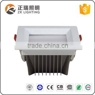 IP 22 Aluminum Lamp Body Antiglare 5 Years Warranty Recessed Square SMD LED Downlight photo-3