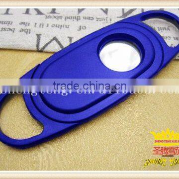 Single sliding opening ABS plastic cigar scissors Color wood double cigar cutter, double shear cigar cutter,cigar scissors