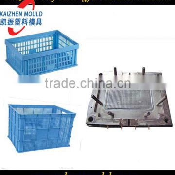 Injection plastic crate molding