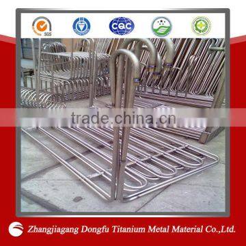 astm b338 gr2 titanium heat exchanger coil for swimming pool