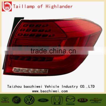 Good quality led automobile car tail lamp light for highlander
