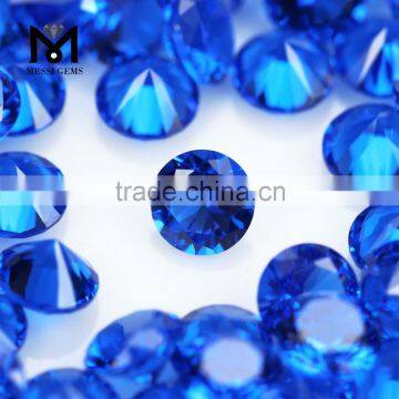 Pupular Loose Gemstone Round 5.0mm Blue Topaz Nano Bead