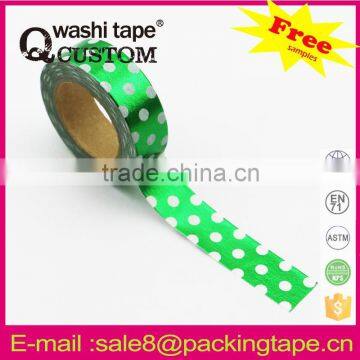 Plastic hot sale foil washi tape made in China