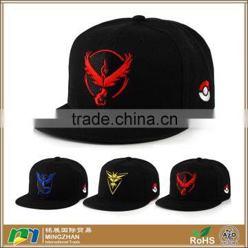 Unisex Snapback Adjustable Baseball Cap Fashion Embroidery Pokemon Hat