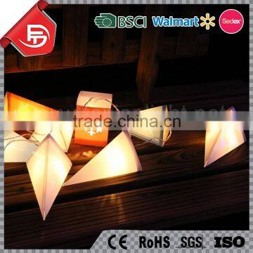 TZFEITIAN magic design triangle snowflake christmas white star low voltage string lights