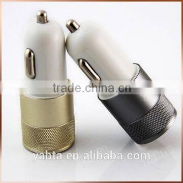 12V - 24V OEM mobile phone usb charger, 5V 3.1A dual usb car charger