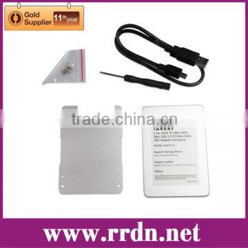 MSATA to 2.5inch HDD Enclosure With Mini USB Port