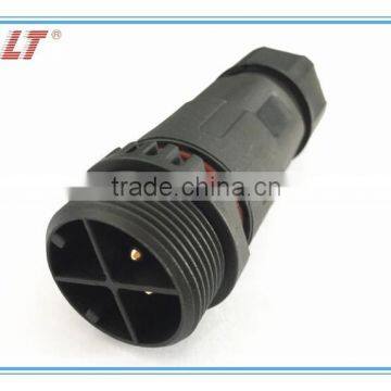 IP67 field assembly 4 pin screw terminal cable connector