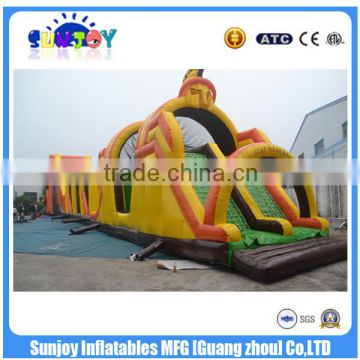 SUNJOY 2016 High Quality Obstacle Inflatable Playground,Tropical Obstacle Course,Beautiful Inflatable Obstacle For Sale