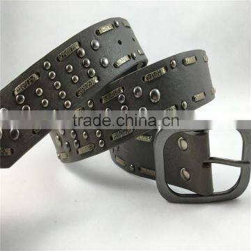 Hand Made PU Leather Stud Fashion Belt for Jeans photo-6