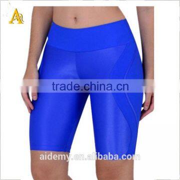 2016 Custom fashion plain short pants/ women gym shorts wholesale cheap