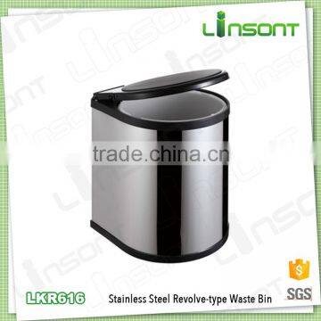 Allibaba com stainless steel recycled plastic products kitchen dust bin