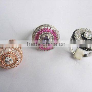Fashion jewelry 925 sterling silver jewelry silver ring with Zircon Stone