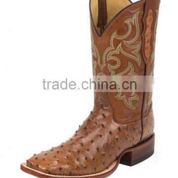 Fashion New Full Quill Cowboy Genuine Leather Western Men Boots Supplier