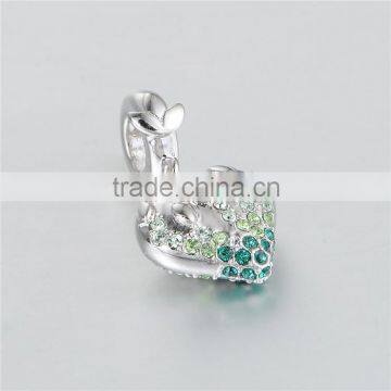 Fashionable Heart Shape Design Gemstone Charm Pendant Bracelet Jewelry photo-3