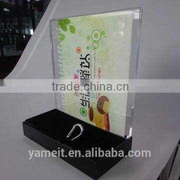 Best Selling Facotry Wood Document Holder Acrylic Magazine Rack Library Book Shelf photo-2