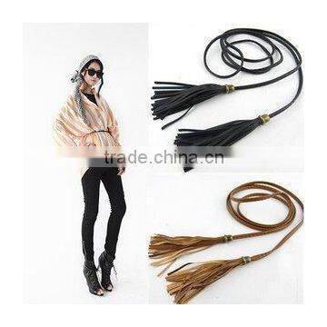 women new wild female decorative tassel thin belt, waist chain,woman belt