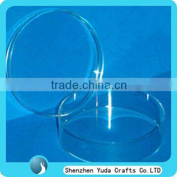 handmade transparent round acrylic box, plexiglass box wholesale, made in China