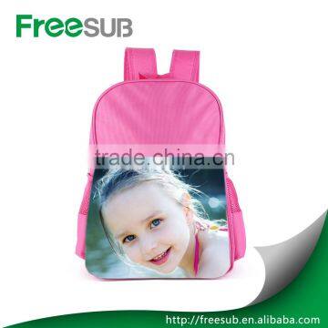 2016Sunmeta hot sale kid schoolbag, sublimation schoolbag for children