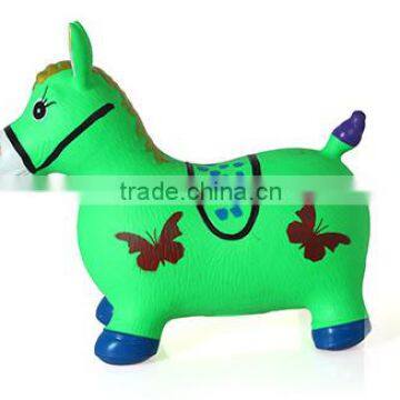 child animal inflatable toy jumping horse with non-toxic PVC material