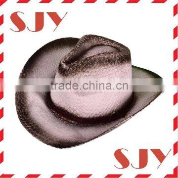 Cheap plain wholesale cowboy wheat straw hat, promotional straw hat