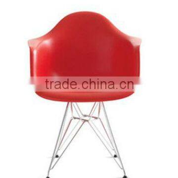 Plastic style Meatl Legs Chair