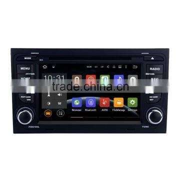 Cheap 7 Inch High quality double din external microphone car gps dvd player for Audi A4 S4 RS4