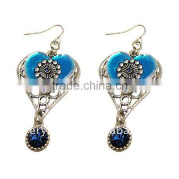 Imitation Jewelry,heart Enamel Earring FCM-10016