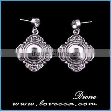 cheap fashion jewelry made in china wholesale interchangeable snap button earrings