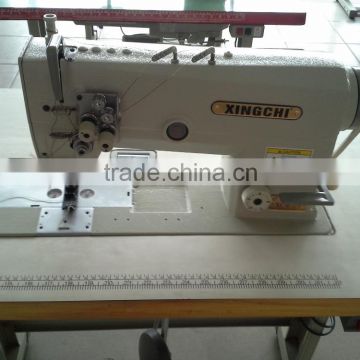 double needle double feed lockstitch glove sewing machine