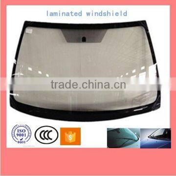 Car front laminated glass, glass manufacturing