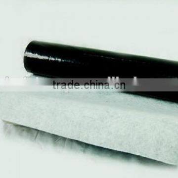 Two Layer Black Pond Liner Waterproof Plastic Sheet With No-woven Fabric HDPE Geomembrane photo-2