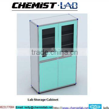 Laboratory Steel Glass Door 6-drawer Tall Storage Cabinet photo-3