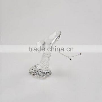 beautiful butterfly shape transparent glass art craft for party decoration