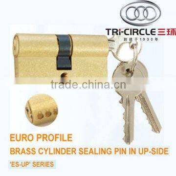 Euro profile brass cylinder sealing pin in up-side