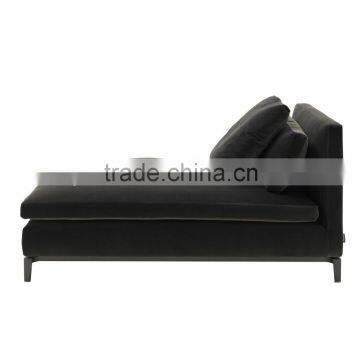 modern design hotel used balck velvet louge sofa chair