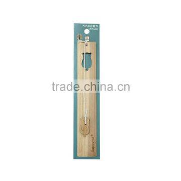 Wooden Somers Town Model Bookmarker/wooden Crafts Stationery Promotion Gifts/nature Color Bookmarking
