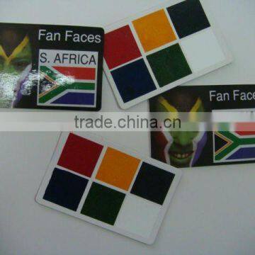 face card face painting card custom design flag paints