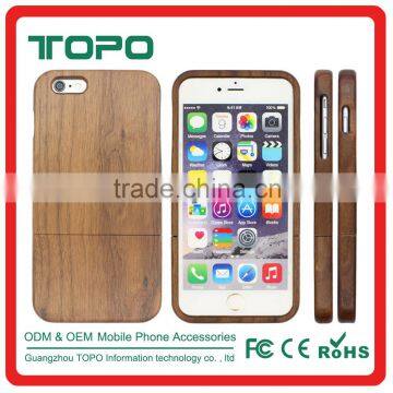 Real Wood Wooden Separated up and Down The Wooden Shell Phone Case Cover for Iphone 6 6s Plus photo-5