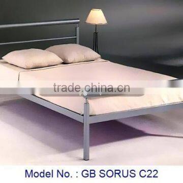 Modern Furniture Bed Made By Round And Square Metal Tube For Home Bedroom