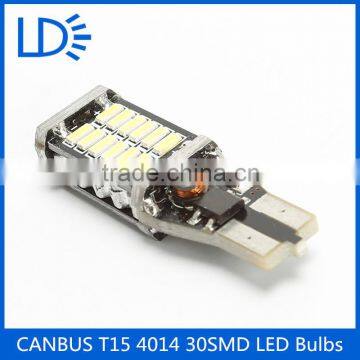 Wholesale New Desigh Free Canbus 12v T15 4014 Car Led 30 Smd Auto Bulb Led Tail Light photo-4