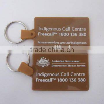 Customized Soft Print newest rubber Keychain