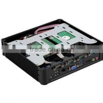 Fanless Mini pc 12v Mini pc J1900 CPU 4*COM VGA+HDMI Windows xp Linux System photo-5
