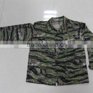OEM 35% cotton 65%polyester twill afghan army dress grey camouflage jungle camouflage BDU clothing